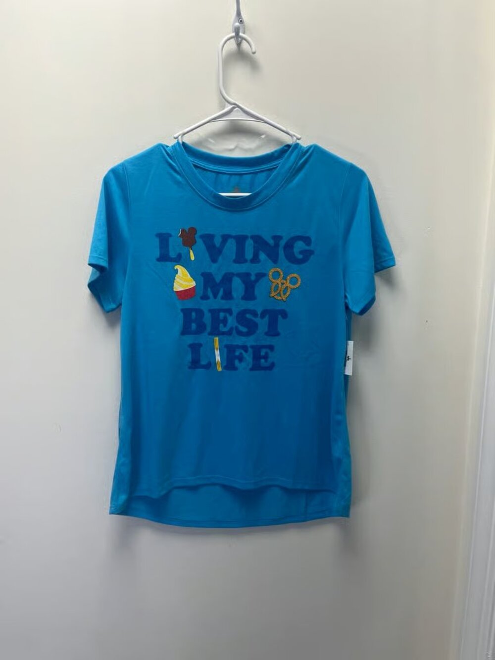 Disney Women’s Living My Best Life T-Shirt Size S NET (track10)